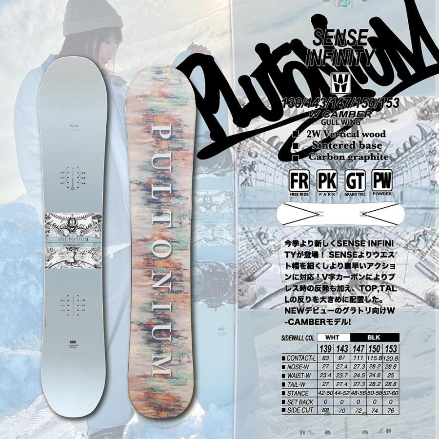 スノーボード Plutonium プルトニウム INFINTY 2024. モデル