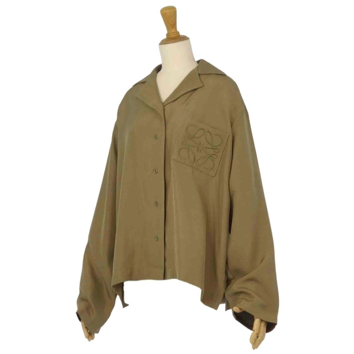 未使用同様LOEWE アナグラムシルクシャツ