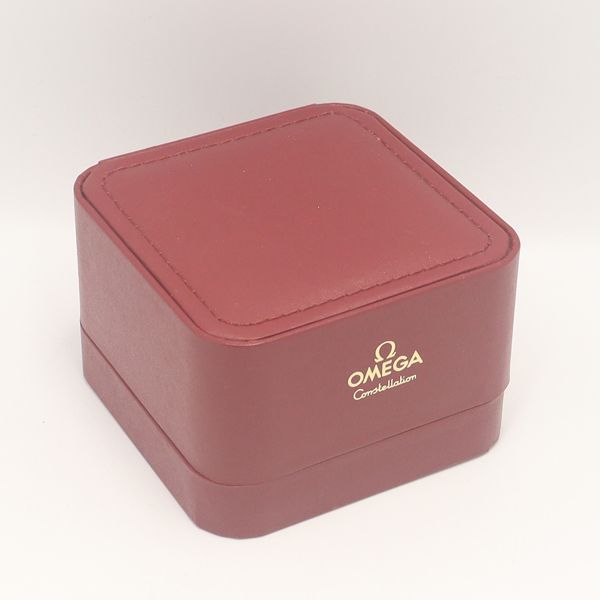 良品 オメガ アンティーク 空箱/BOX/ケース 腕時計用 ボルドー