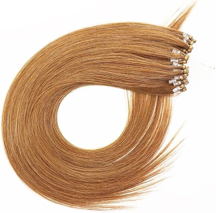 XUANHEFA 人毛 ring loop hair チップエクステ レミーエクステ