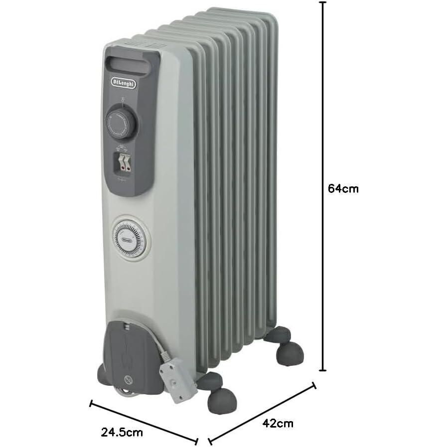 展示♥ アウトレット DeLonghi デロンギ オイルヒーター RHJ10F0812-SG 約幅245×奥行420×高さ640 正規品