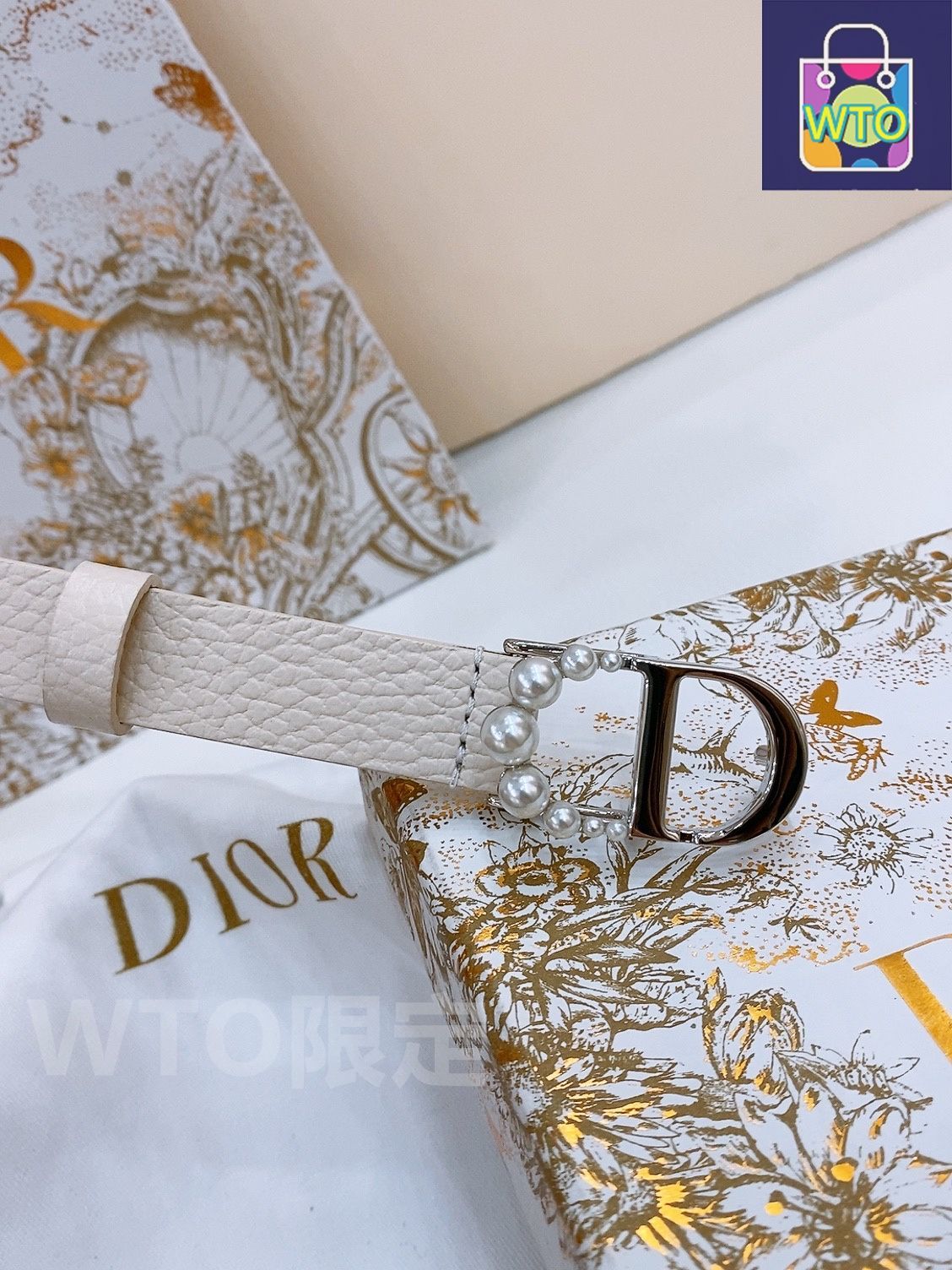 今日特価】Dior Saddle Belt ダブルフェイスレザーベルト-1