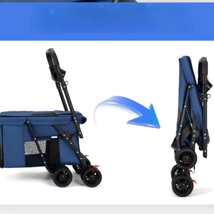 ペットカート 犬用 犬用ベビーカー ペットバギー 折りたたみ式 犬 カート大型犬 多頭中小型犬?猫折りたたみ ペットベビーカー犬 猫犬兼用 ZYP31秋冬 STEELWINDOWSANDDOORS_COM