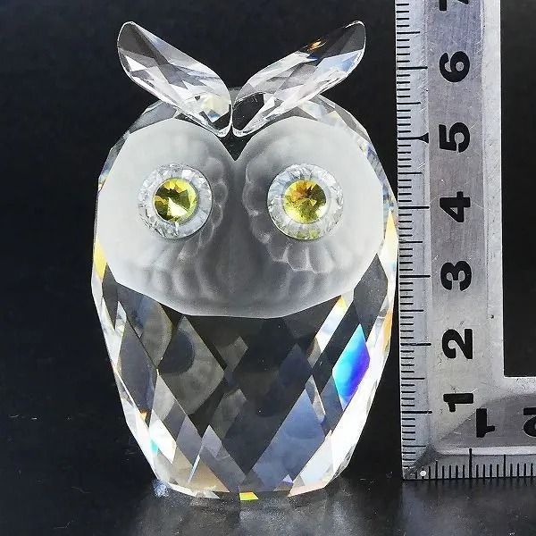 新品未使用)SWAROVSKI フクロウの置物 - 家具・インテリア