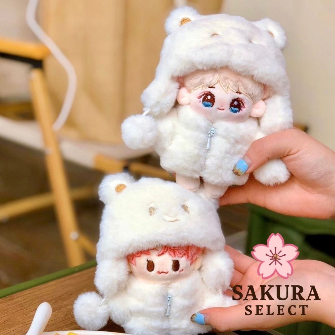 着せ替え ぬいぐるみ服 10cm 帽子 ジャケット もこもこ 推しぬい