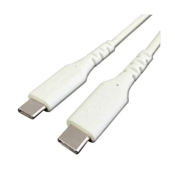 まとめ トップランドUSB-C to Cケーブル ホワイト 1m CHTCCBC100-WT 1本 ×3セット