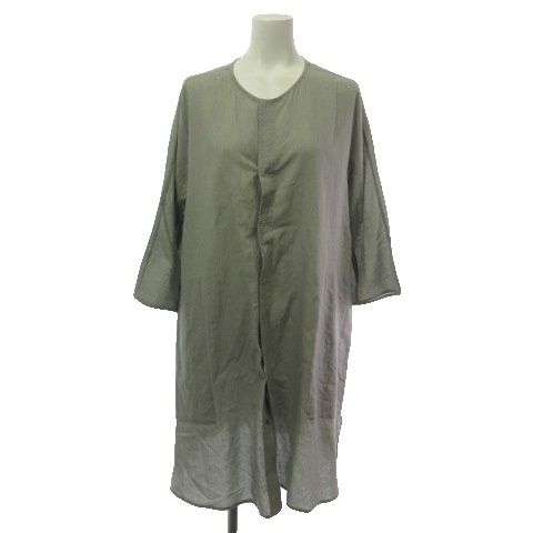 ヨーガンレール JURGEN LEHL シャツ ブラウス コットン 長袖 カーキ M