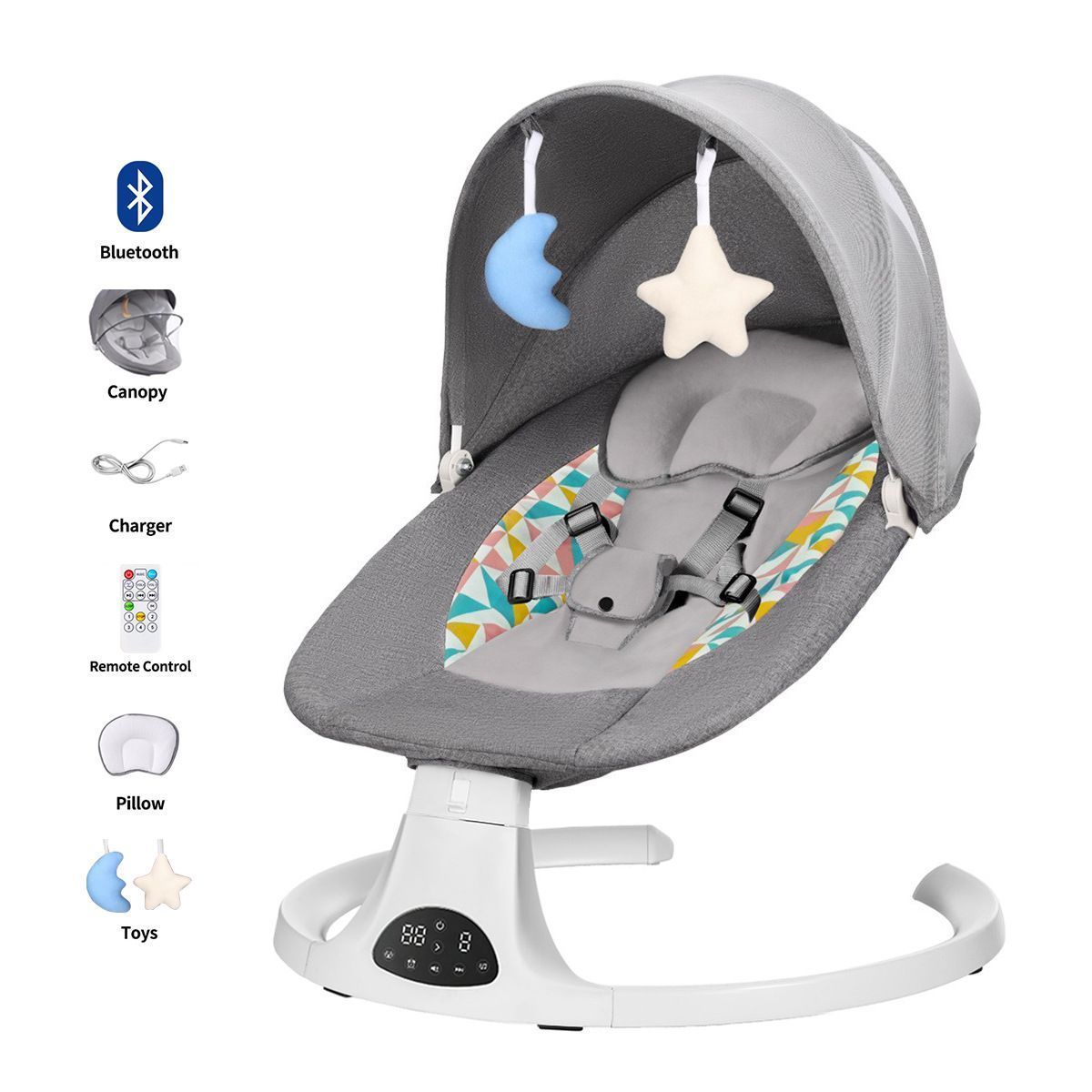 Combi 電動スウィング イエロー/グレー 動作確認済 コンビ ロワイヤル