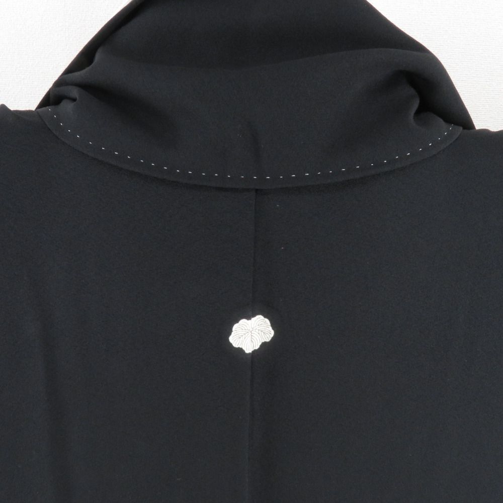 本加賀友禅 黒留袖 小田美知代 鶴に四季花文様 正絹 袷 広衿 比翼付