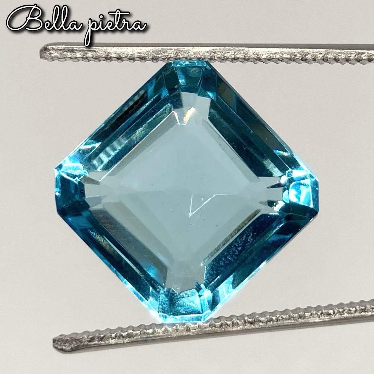 12.80ct☆高品質☆合成アクアマリン ルース シンセティック