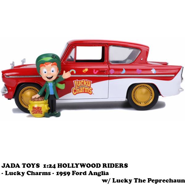 1:24 LUCKY CHARMS 1959 Ford Anglia w/ Lucky The Peprechaun