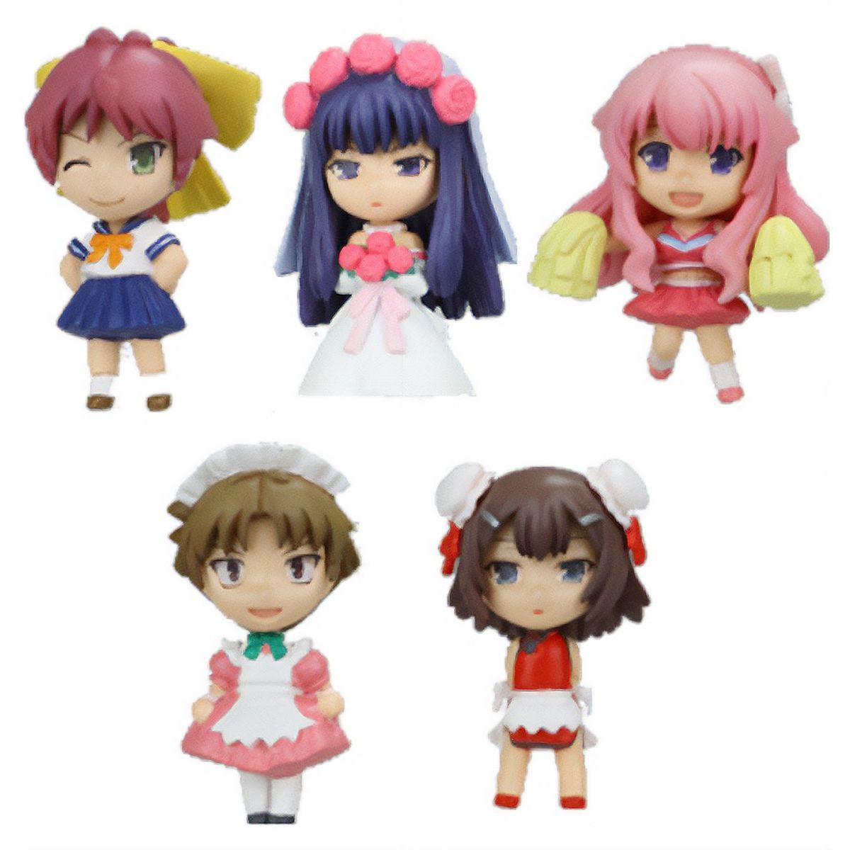 【未開封品】バカテス バカとテストと召喚獣 フィギュアストラップ 5種 バカとテストと召喚獣にっ リトルマスコット LM アニメ ミニ