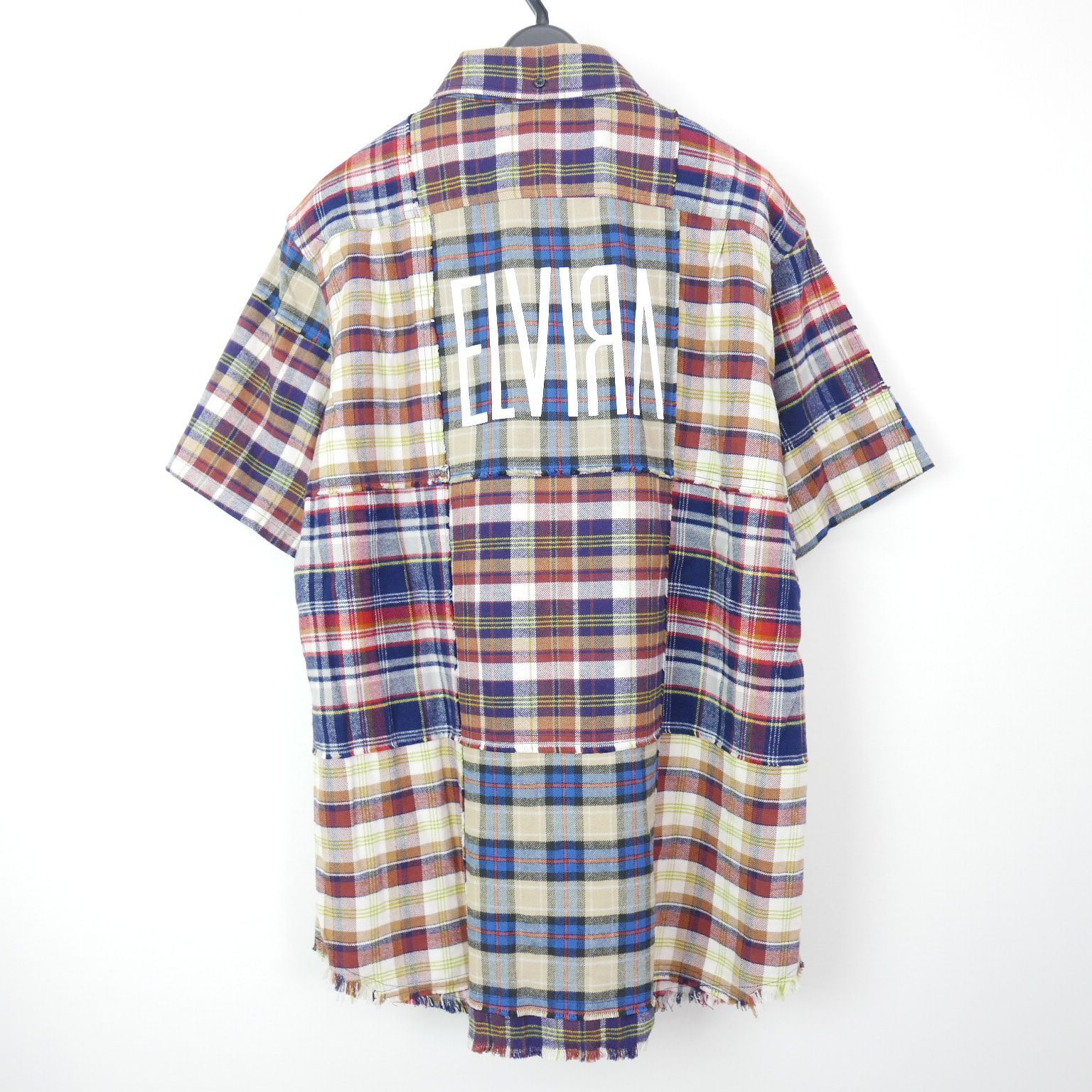 17SS ELVIRA エルビラ PATCHWORK SS SHIRT コットン 半袖 17SS ELVIRA エルビラ PATCHWORK SS SHIRT コットン 半袖