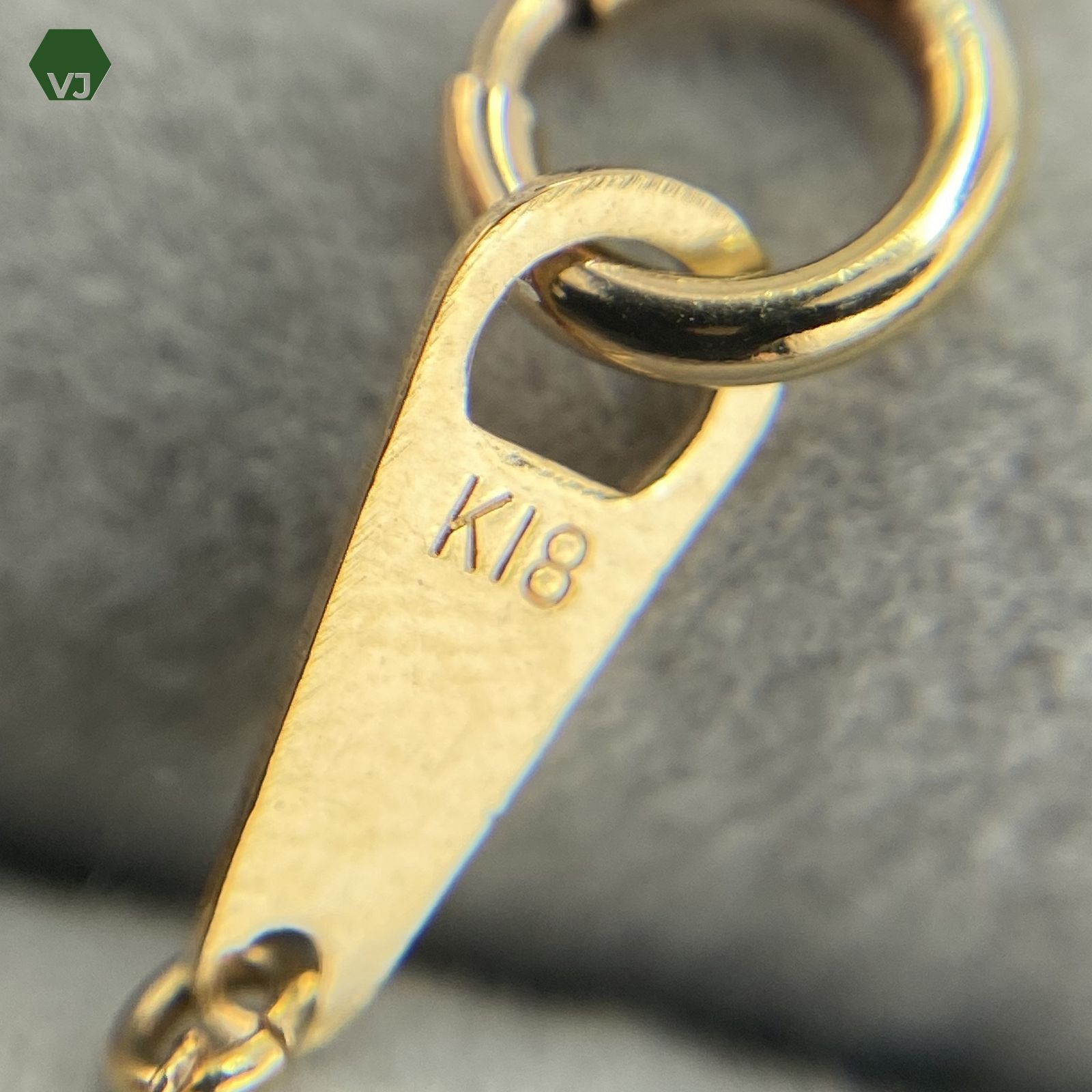 22-21】一粒ダイヤモンド ネックレス D0.41ct【中古】【K18YG】【約40  