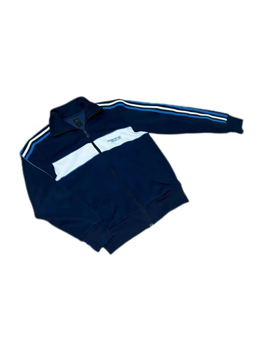 アディダス オリジナルス スポーツ ネイビー スカイブルー トラックジャージ