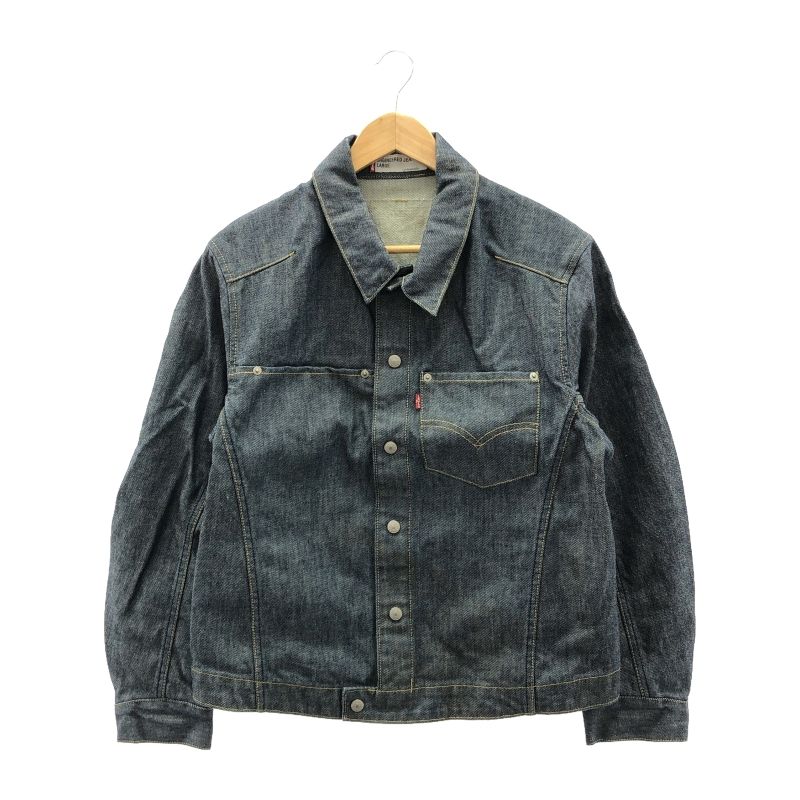 【中古】00s LEVI'S ENGINEERD デニムトラッカージャケット サイズL インディゴ リーバイス[17]
