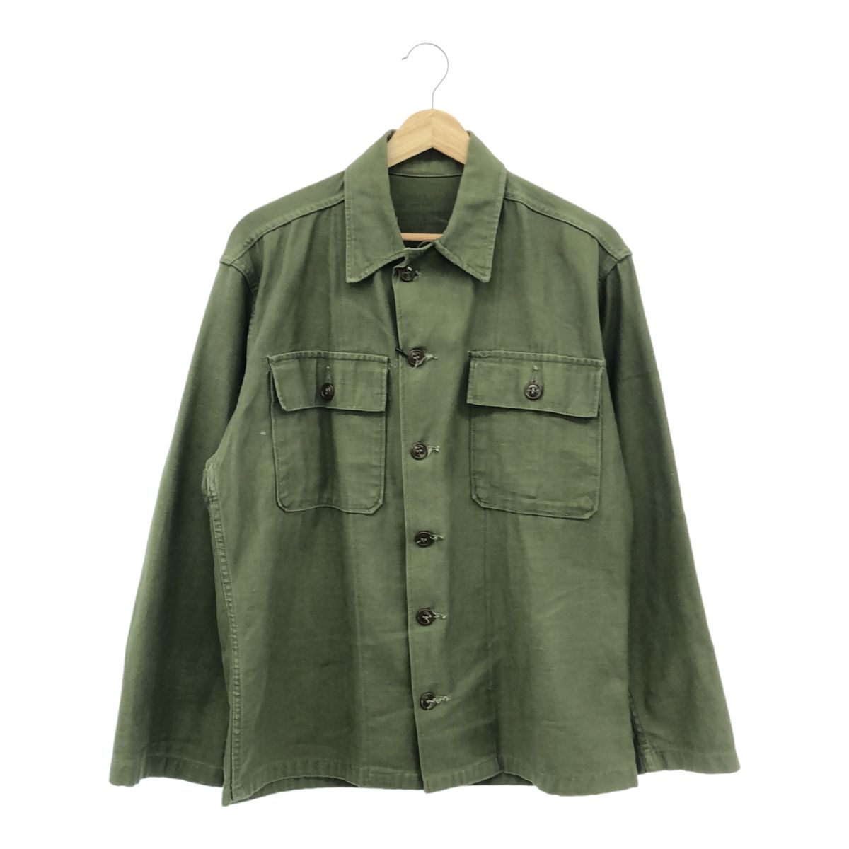 U.S.ARMY 50's OG107 ユーティリティーシャツ 尿素ボタン 筒袖
