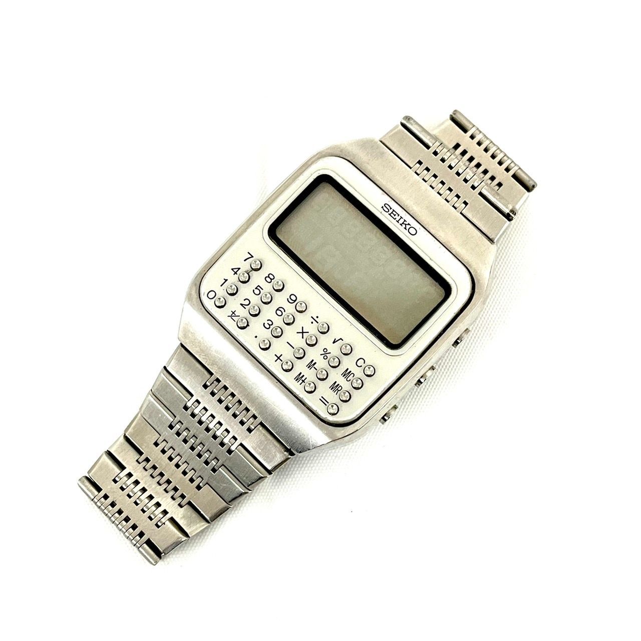 SEIKO Calculator C153-5011 セイコー カリキュレーター Vintage Digital Seiko C153 5011 Calculator Watch +Pen all