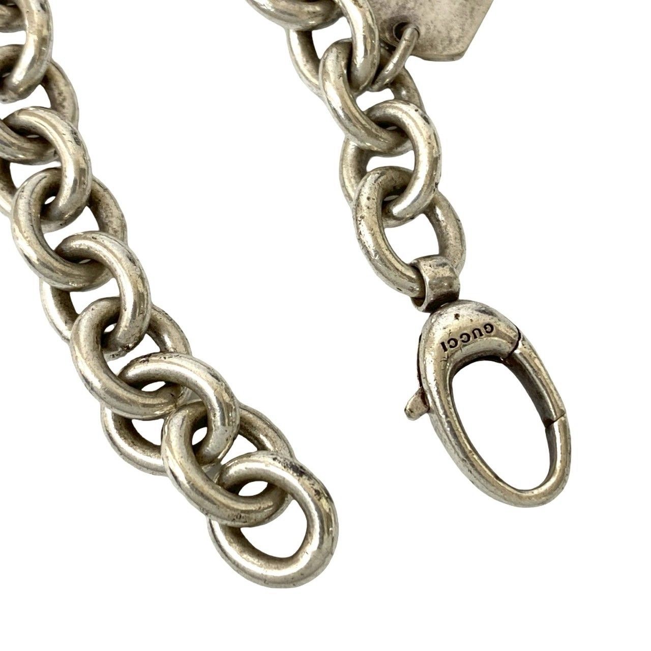 極 美品 GUCCI グッチ ダブルドッグタグ ブレスレット シルバー925
