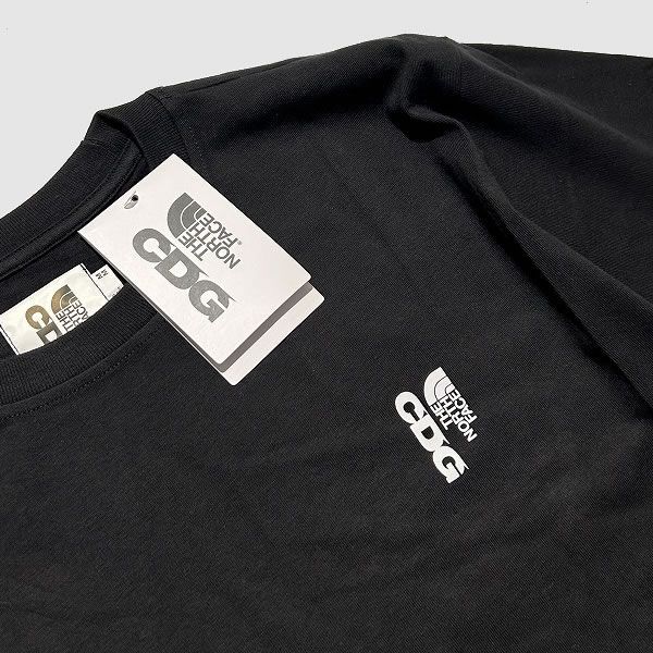 ★24AW★CDG X The North Face Icon Short Sleeve T-Shirt Cdg: The North Face Icon T-Shirt (Black) | DSMS E-SHOP