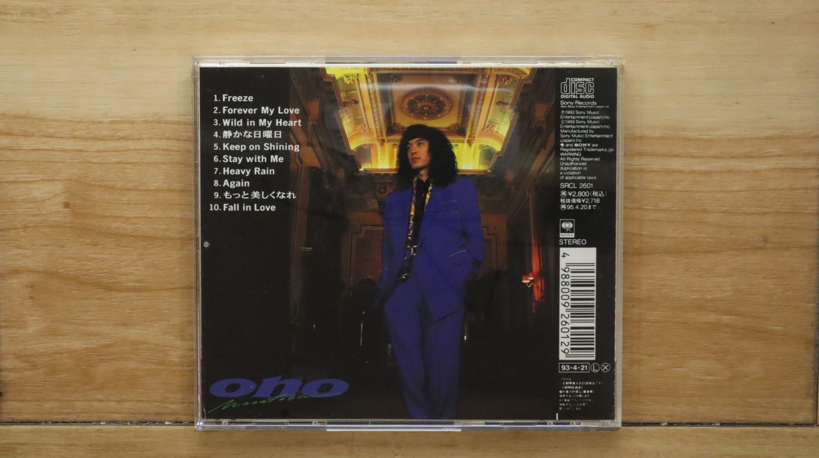 国内盤CD☆小野正利/Masatoshi Ono□ M.ONO 【SRCL2601/4988009260129