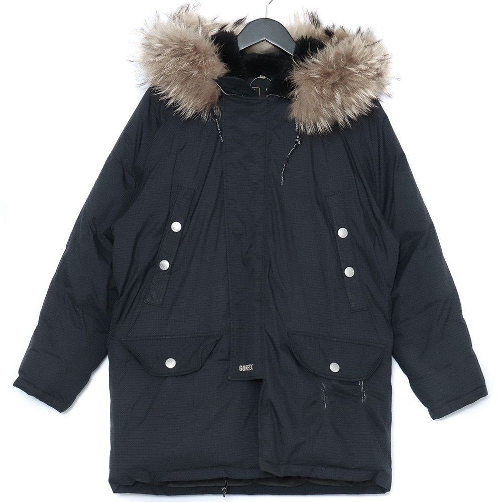 A Bathing Ape ブラックダウンジャケット XS