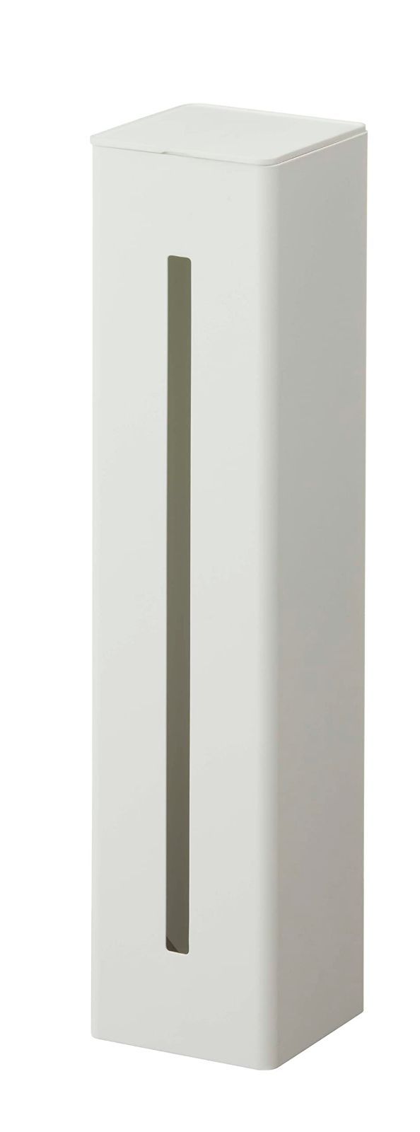 カップスタンド 紙コップホルダー tower タワー 簡単取付け 約W9.5×D9.4×H40cm ホワイト カップディスペンサー 5595 マグネット ウォーターサーバー横 山崎実業(Yamazaki)
