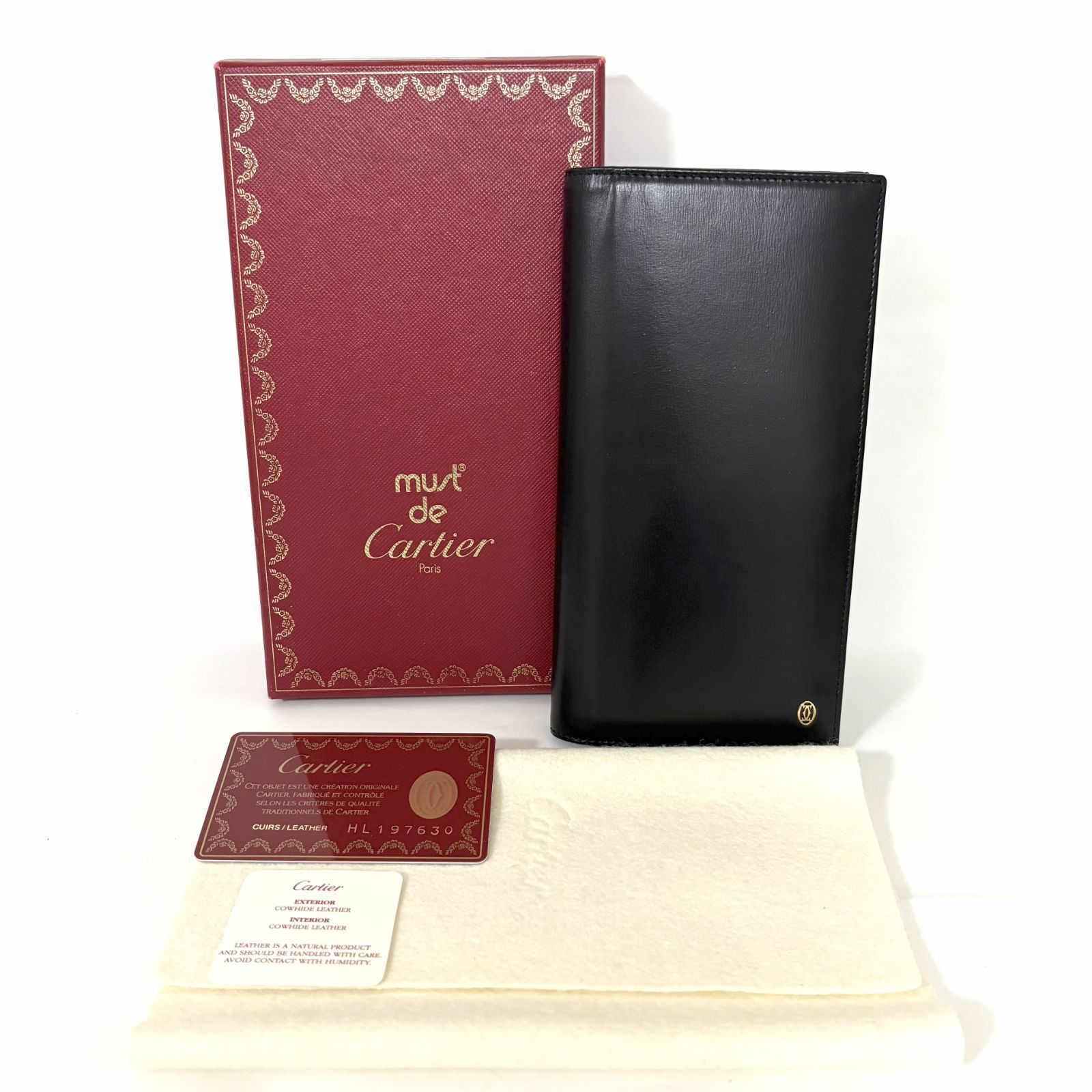 SD0607 美品! Cartier カルティエ パシャ レザー 二つ折り長 SD0607 美品! Cartier カルティエ パシャ レザー 二つ折り長