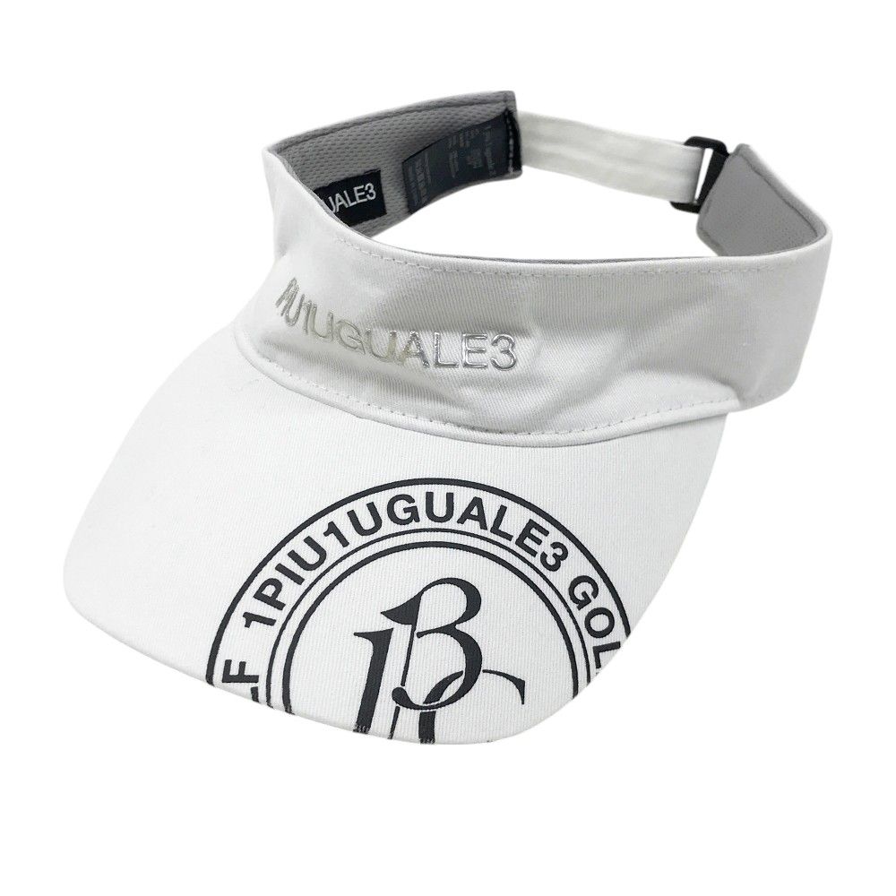 1PIU1UGUALE3 GOLF サンバイザー ホワイト系 F [240101477527] ゴルフ