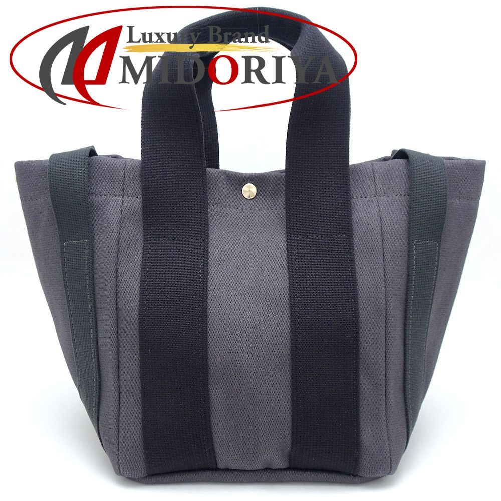 russet ラシット トートバッグ ハンドバッグ 2Way キャンバス チャコール ブラック/351839【中古】