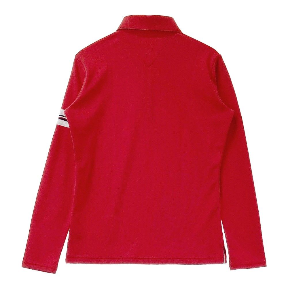   - 新品 トミー ヒルフィガー ゴルフ 長袖 ポロシャツ メンズ LL 赤 総柄 サイズ：S TOMMY HILFIGER GOLF トミー ヒルフィガーゴルフ 長袖