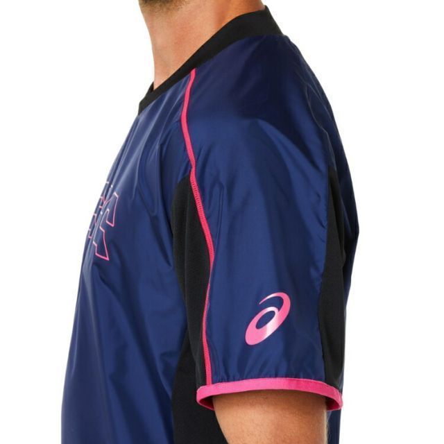 asics アシックス SS PISTE PEACOAT/XL OPERA XS 2053A140 400 | スポーツ用品 スポーツ グッズ ツール アクセサリー 雑貨 小物 使いやすい バレーボール 衣類 レディース メンズ XS トップス 素材 ピーコー