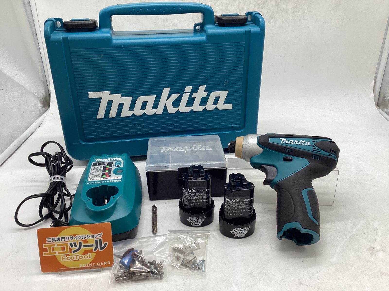 Makita|マキタ 10.8v充電式インパクトドライババッテリ2個 TD090DWXW ITLQXMGEKXIC エコツール豊田インター店 M01
