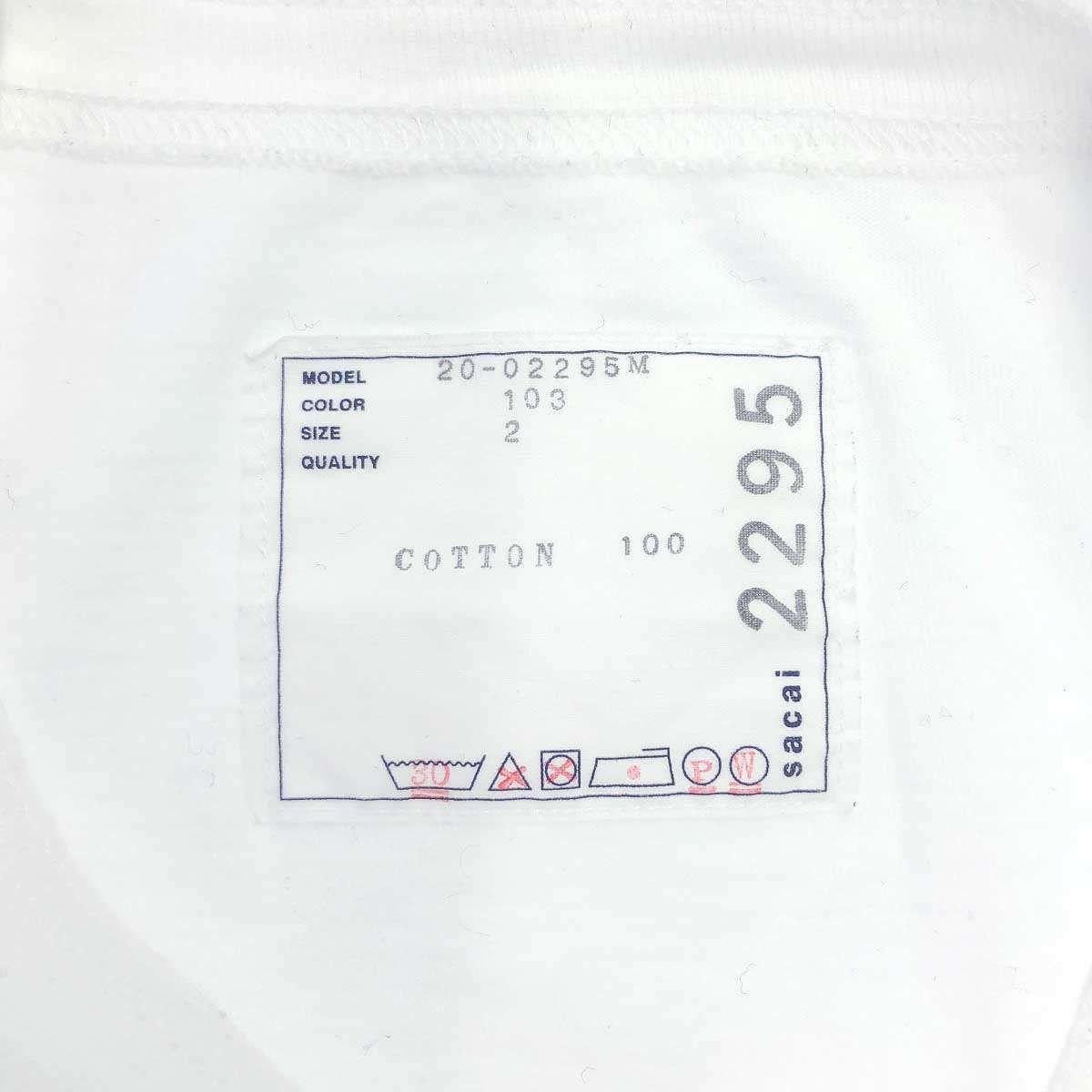 sacai 22SS ロングスリーブTシャツ サイズ2 sacai 22SS ロングスリーブTシャツ サイズ2