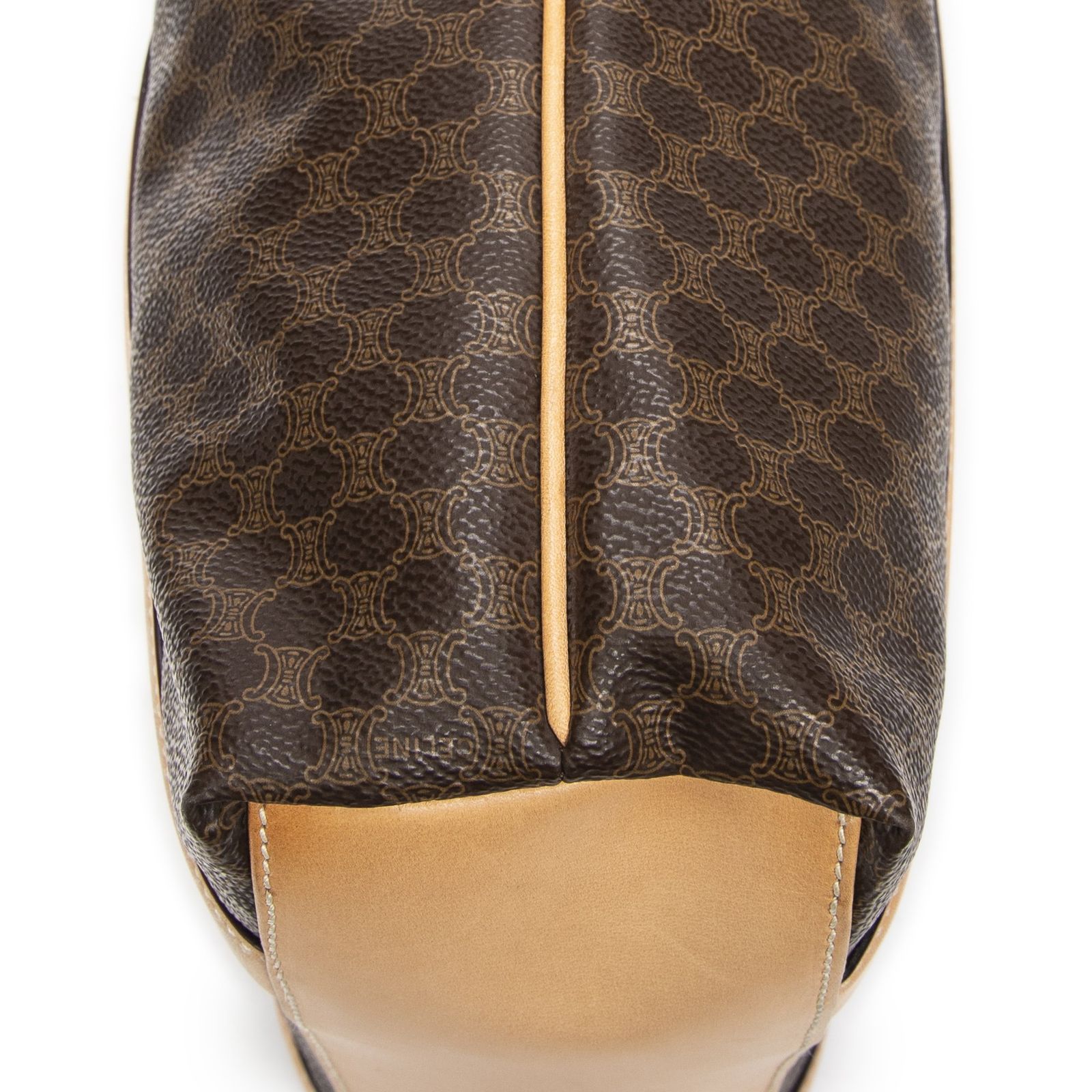 縦型ショッピングトート ブラウン