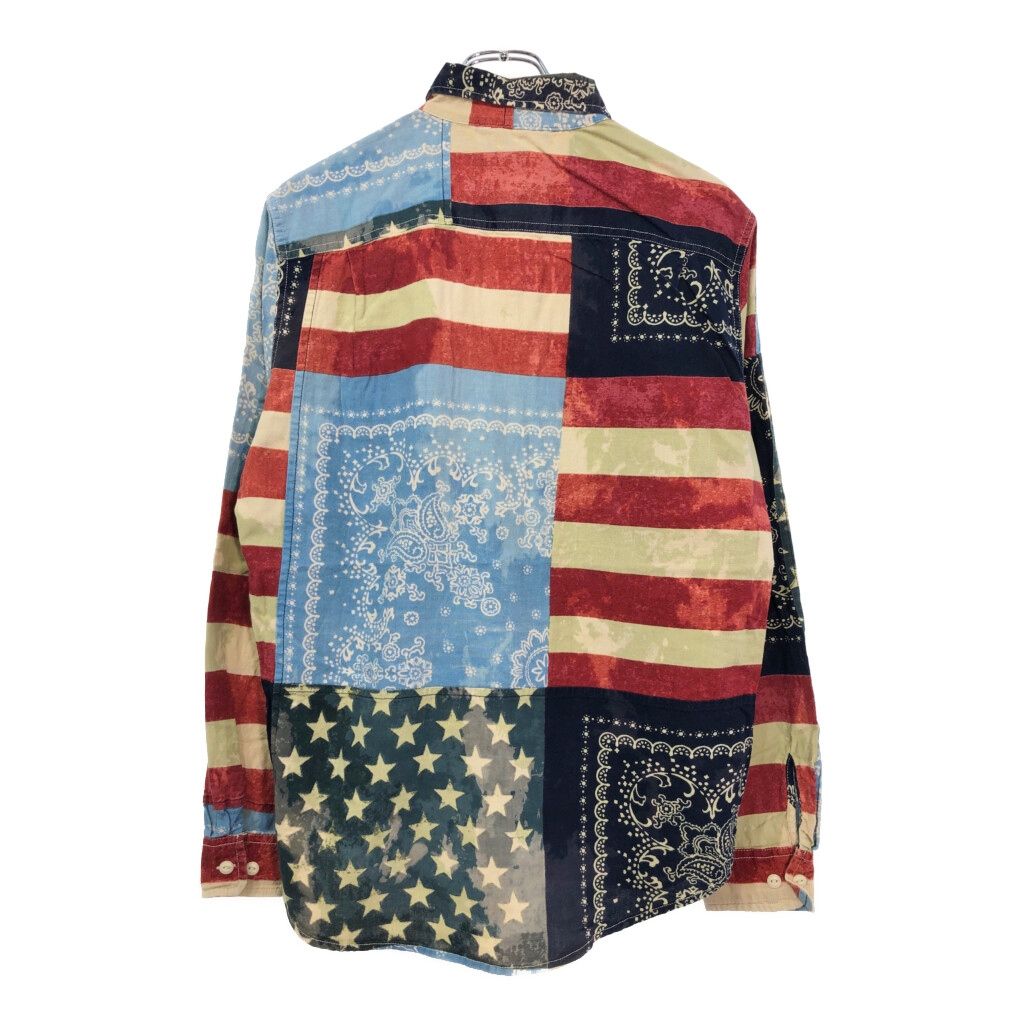 ラルフローレン　パッチワーク　デニム　シャツ　Size9　ヴィンテージ　USED 90s Polo Ralph Lauren Patchwork L/S Shirt ラルフローレン