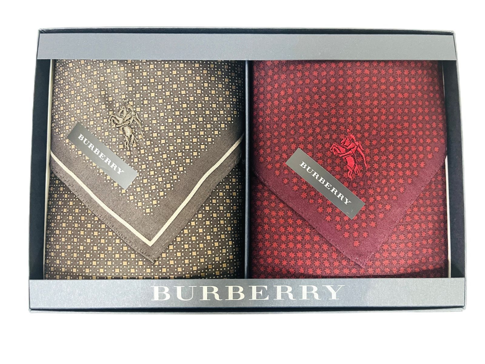 バーバリー ハンカチ 3枚セット 1625-0515-①-⑥ BURBERRY 未使用