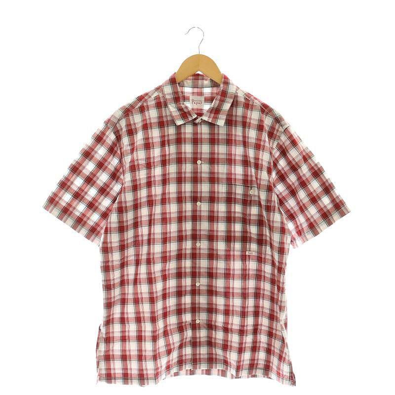 Papas パパス 春夏 チェック × ストライプ☆ コットン&リネン 長袖