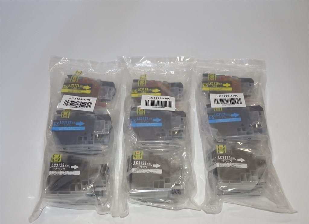 人気定番，2026 ❣️ブラザー用互換インクLC3129-4PK 4色×3 MFC-J6995CDW インクカートリッジ・詰め替えインク