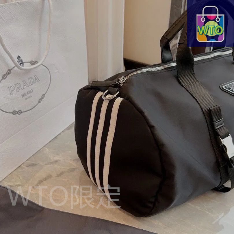 PRADA プラダ ダッフルバッグ 新品】PRADA プラダ × adidas Re-Nylon ダッフルバッグ 黒｜本日