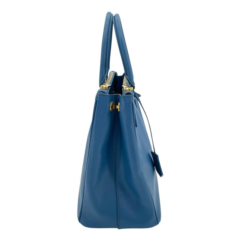 プラダ PRADA ガレリア ラージ ブルー サフィアーノ レディース ハンドバッグ DECORATOM_COM_BR