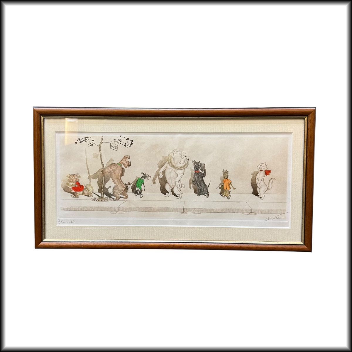 岡本省吾 『ばらの門』 銅版 直筆サイン入り 岡本省吾 『ばらの門