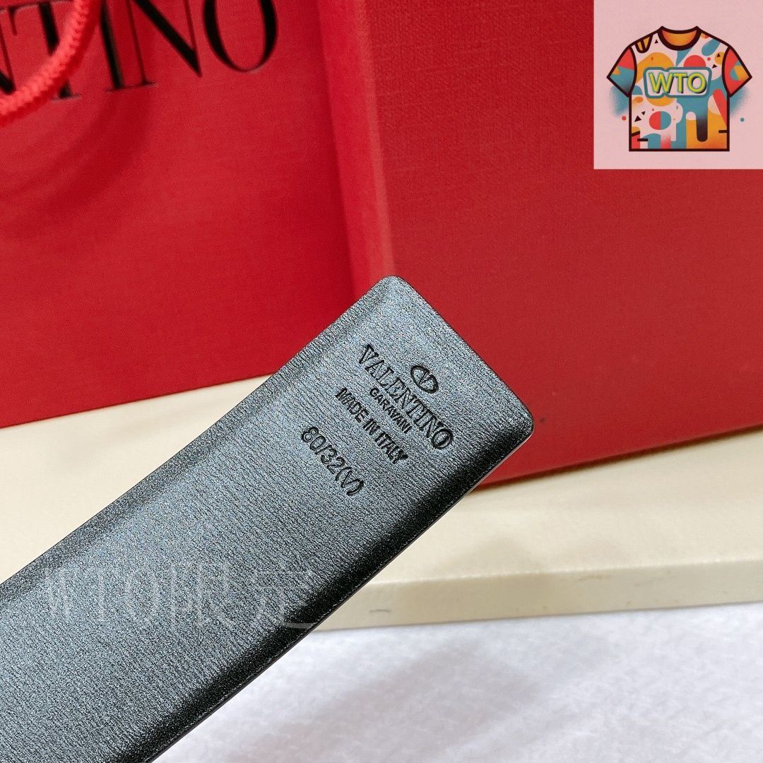 今日特価】VALENTINO GARAVANI VLOGO SIGNATURE レザーベルト-3