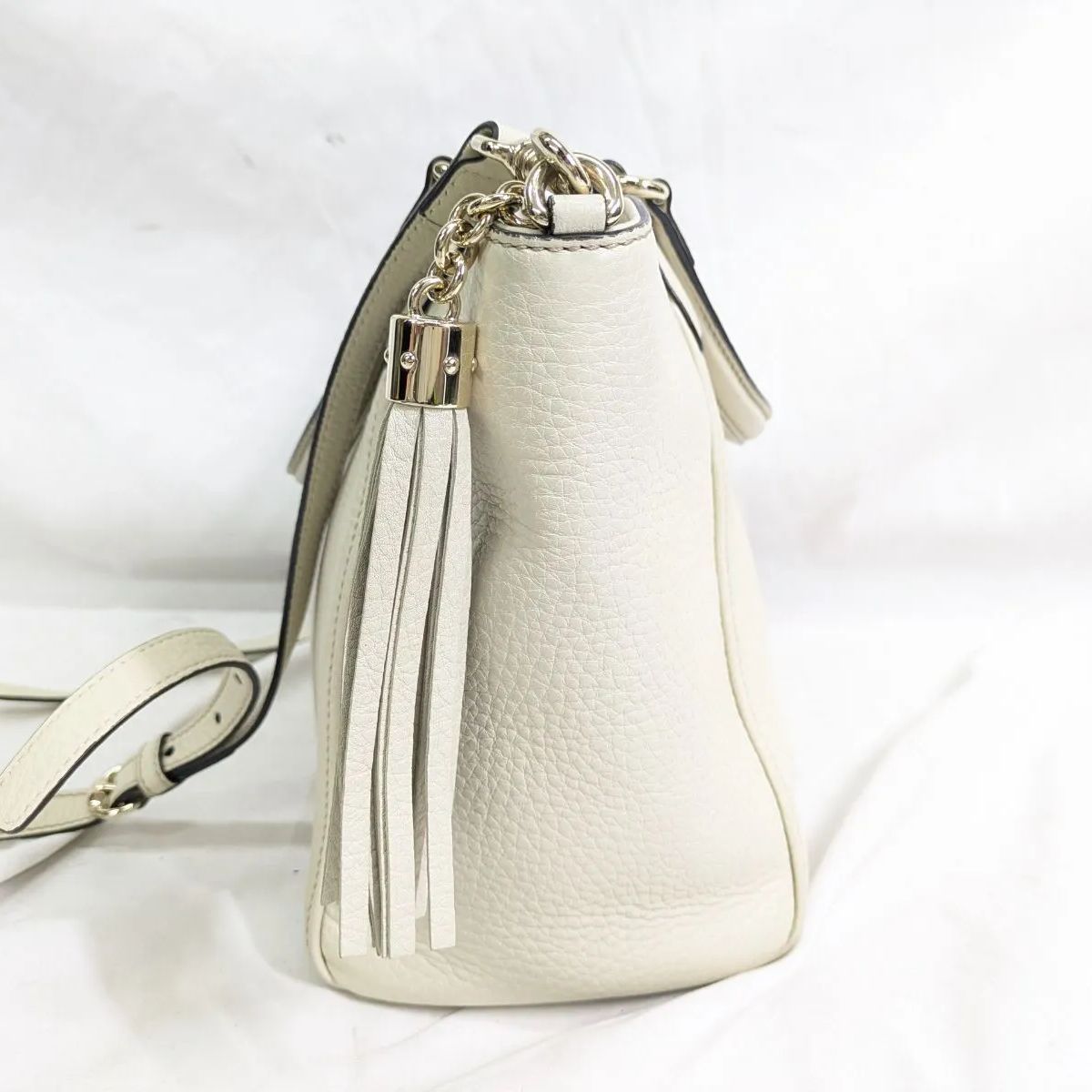 良品！GUCCI/グッチ ソーホー ショルダーバッグ アイボリー