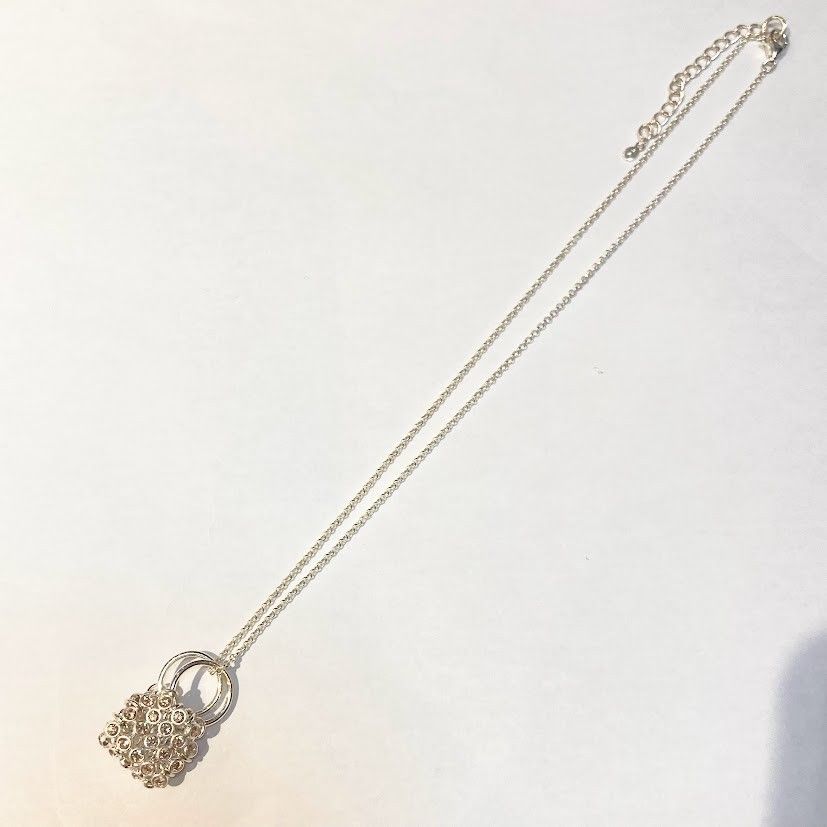 ☆ ANTEPRIMA アンテプリマ バッグモチーフ ネックレス ラインストーン 