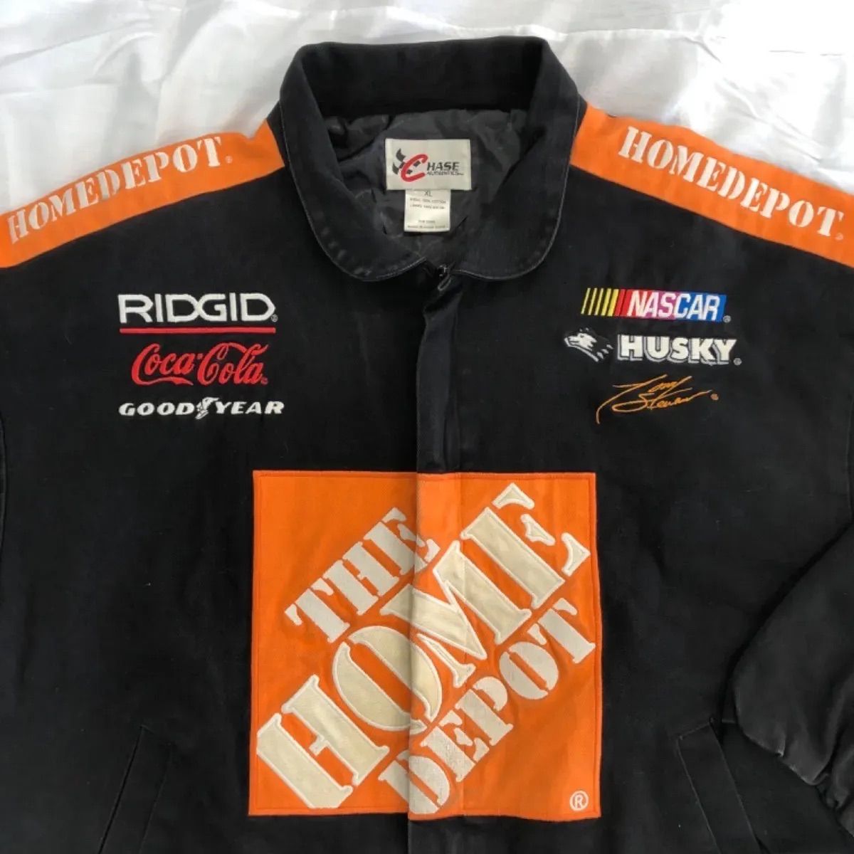 HASE レーシングジャケット コカコーラ ホームデポ グッドイヤー 黒 XL 