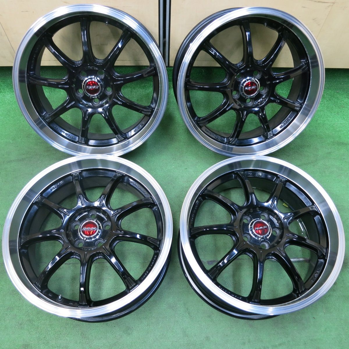 4本価格 RAYS GRAM LIGHTS 57GAINER 18インチ ホイール レイズ グラムライツ 18×7.5J PCD100|5H 4110802SYホ