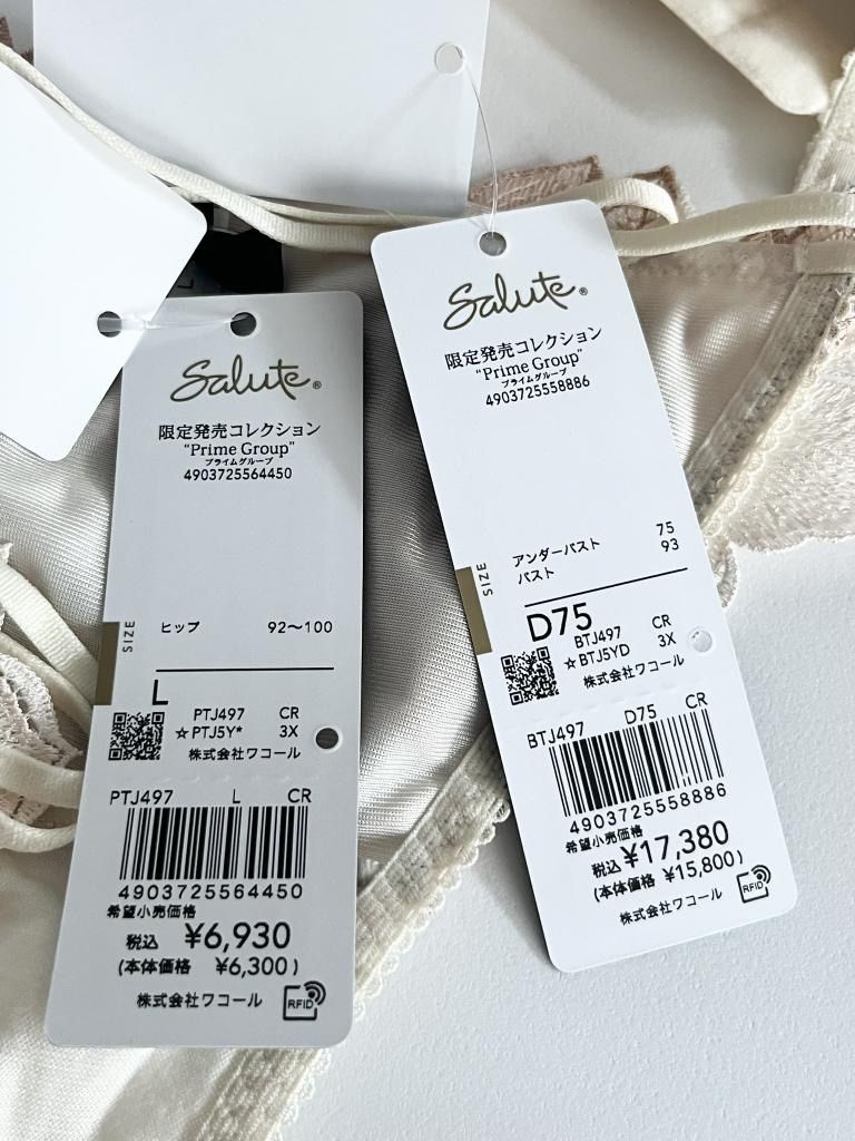 新品】 ☆Wacoal Salute ワコールサルート ブラジャー&ソング(T