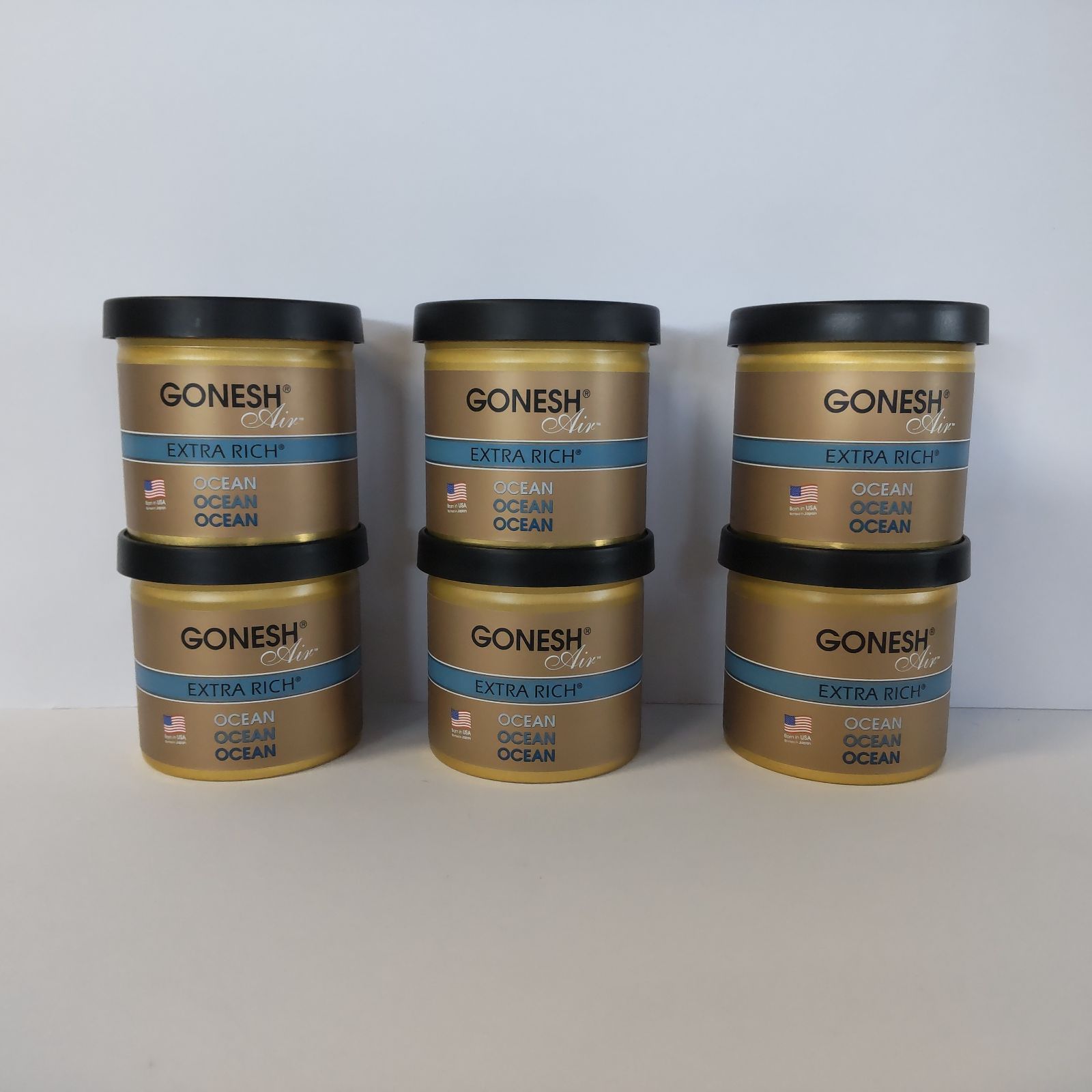 GONESH　ガーネッシュ　ゲルエアフレッシュナー　OCEAN 6個セット