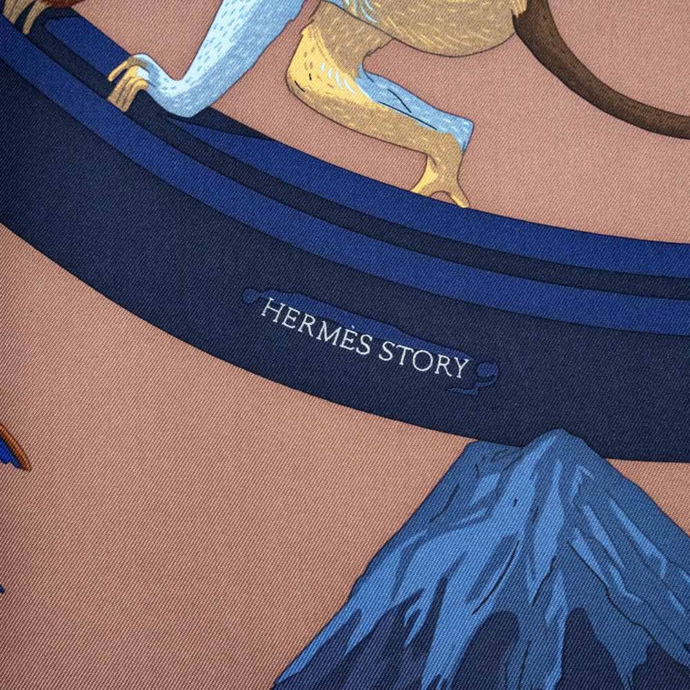 エルメス カレ 90 HERMES STORY エルメスストーリー シルク100